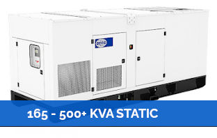 Generator Hire - 165kVA - 500kVA Static