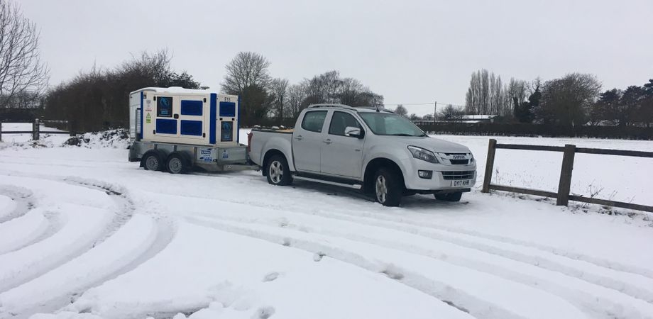 Energy Generator's Aylesbury, Buckinghamshire able to deliver on our promises even in the snow. With our 4x4 trucks we were able to keep our customer commitments during the snow and ice ensuring our customers were unaffected.